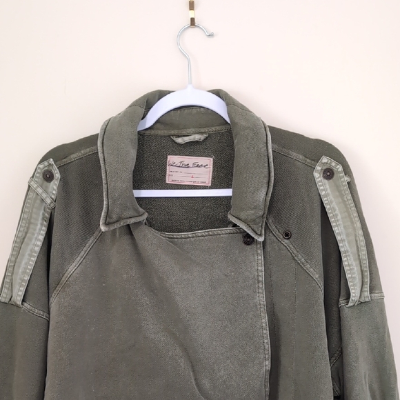 We The Free Olive Utility Jacket - Picture 1 of 7
